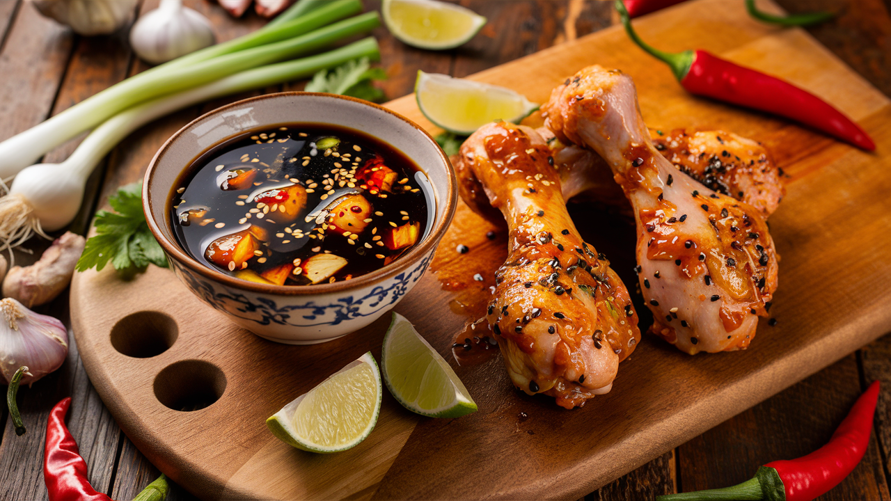 Oosterse kip marinade