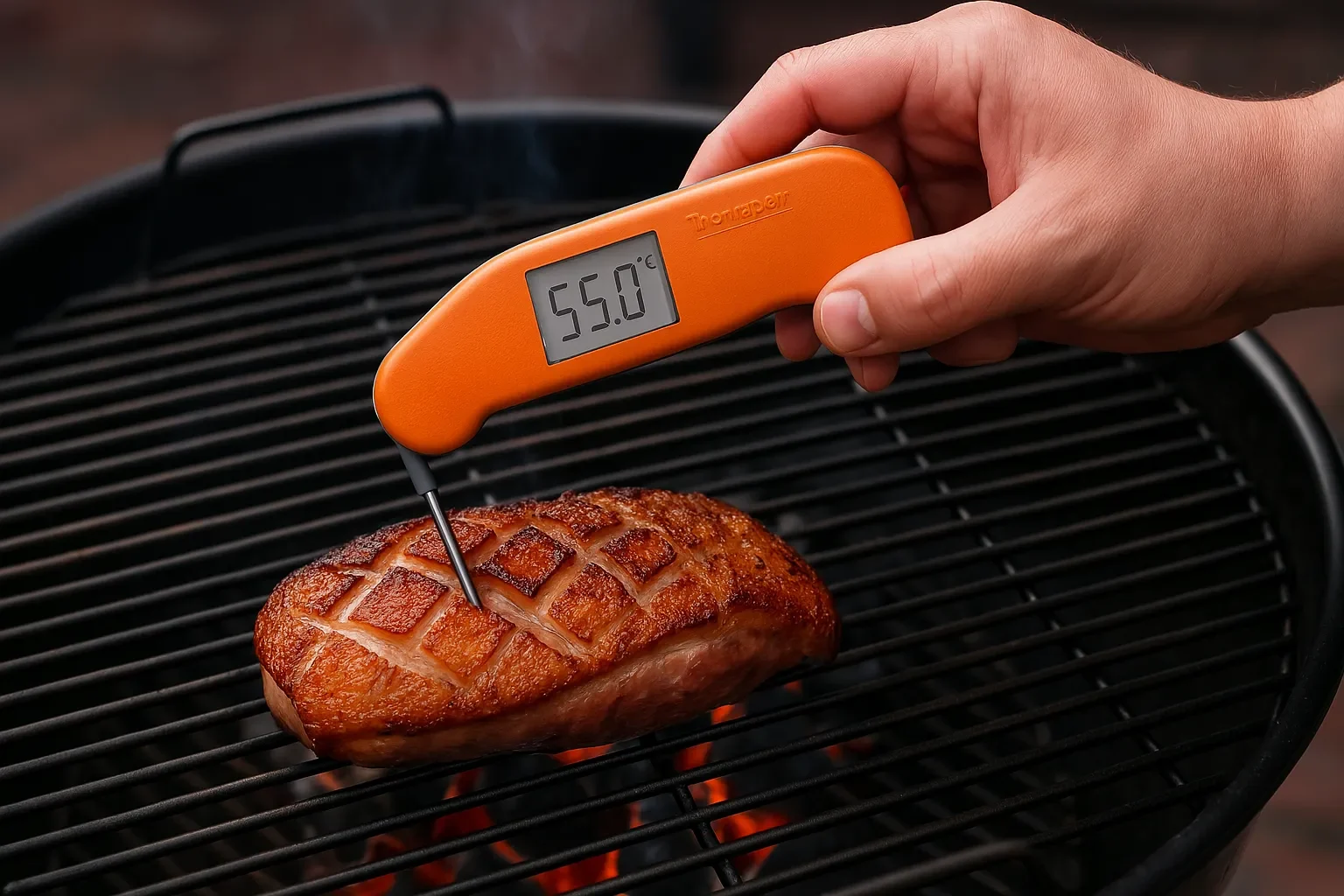 Kerntemperatuur eendenborst