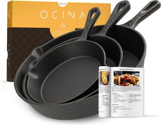 Ocina Gietijzeren Pannen Set